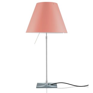 Luceplan Costanza Tafellamp Telescopisch Met Schakelaar Aluminium/Edgy Pink