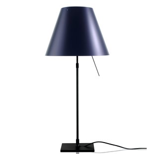 Luceplan Costanza Tafellamp Telescopisch Met Dimmer Zwart/blauw