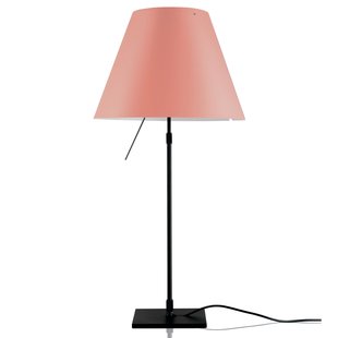 Luceplan Costanza Tafellamp Telescopisch Met Dimmer Zwart/Edgy Pink