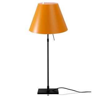 Luceplan Costanza Tafellamp Telescopisch Met Dimmer Zwart/oranje