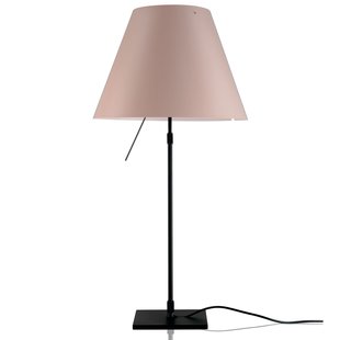 Luceplan Costanza Tafellamp Telescopisch Met Dimmer Zwart/Soft Skin