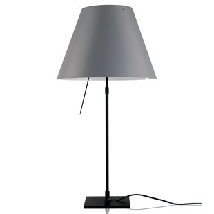 Luceplan Costanza Tafellamp Telescopisch Met Dimmer Zwart/Concrete Grey