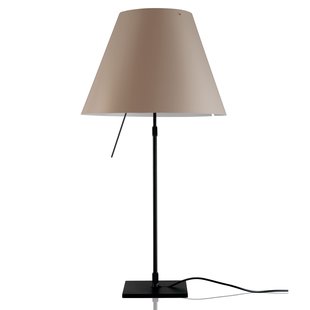 Luceplan Costanza Tafellamp Telescopisch Met Dimmer Zwart/Shaded Stone