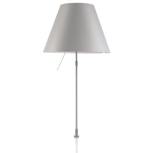 Luceplan Costanza Tafellamp Telescopisch Met Dimmer En Schroef Aluminium/Mistic White