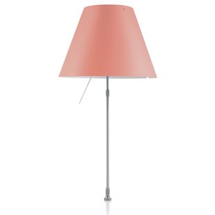 Luceplan Costanza Tafellamp Telescopisch Met Dimmer En Schroef Aluminium/Edgy Pink