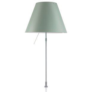 Luceplan Costanza Tafellamp Telescopisch Schakelaar En Schroef Aluminium/Comfort Green