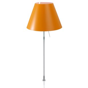 Luceplan Costanza Tafellamp Telescopisch Schakelaar En Schroef Aluminium/oranje