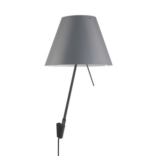 Luceplan Costanzina Wandlamp Zwart/Concrete Grey