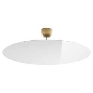 Luceplan Millimetro Plafondlamp LED&Oslash;85 H23 Messing