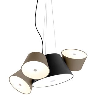 Marset Tam Tam 3 Mini Hanglamp Halfmat Zwart/bruingrijs