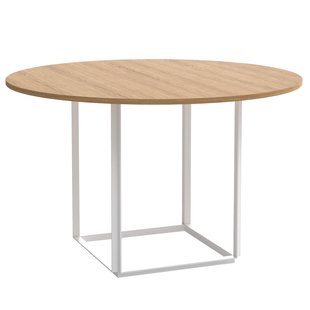 New Works Florence Eettafel&Oslash;120 White Natural Oak