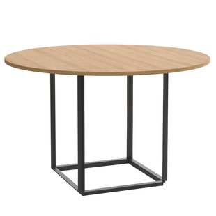 New Works Florence Eettafel&Oslash;120 Black Natural Oak