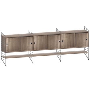String Furniture Dressoir Large Zwart/walnoot