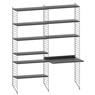 String Furniture Kast Met Tafel Medium Zwart