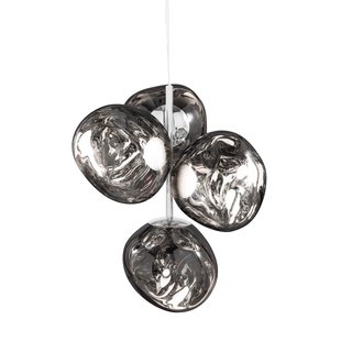 Tom Dixon Melt Chandelier Mini Hanglamp LED Zilver