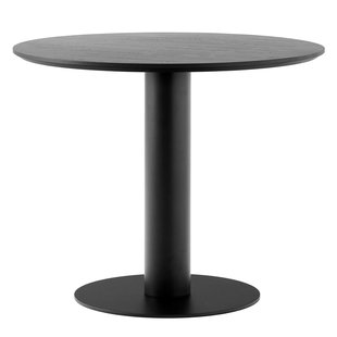 &amp;tradition In Between SK11 Tafel Met Zwarte Voet Tafelblad Zwart Gelakt Eiken