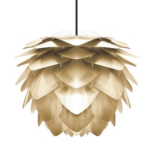 Umage Silvia Medium Hanglamp&Oslash;50 Zwart Snoer Messing