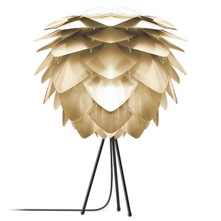 Umage Silvia Medium Tafellamp&Oslash;50 Zwart Onderstel Messing