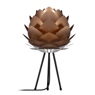 Umage Silvia Mini Tafellamp&Oslash;32 Zwart Onderstel Brons