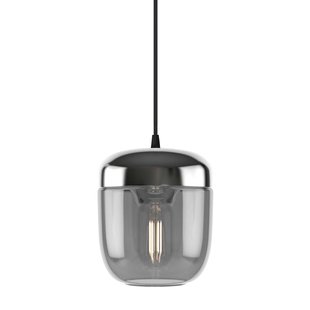 Umage Acorn Hanglamp&Oslash;14 Zwart Snoer Smoked Staal