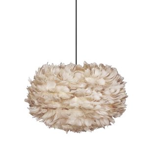 Umage Eos Hanglamp Medium&Oslash;45 Zwart Snoer Lichtbruin