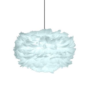 Umage Eos Hanglamp Medium&Oslash;45 Zwart Snoer Lichtblauw