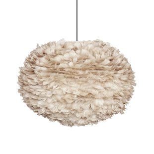 Umage Eos Hanglamp Large&Oslash;65 Zwart Snoer Lichtbruin