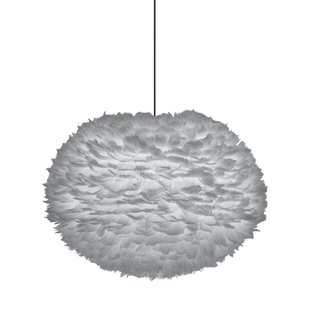 Umage Eos Hanglamp Large&Oslash;65 Zwart Snoer Lichtgrijs
