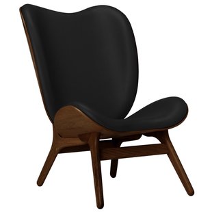 Umage A Conversation Piece Tall Fauteuil Donker Eiken Leer Black