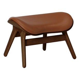 Umage A Conversation Piece Voetenbank Donker Eiken Leer Cognac