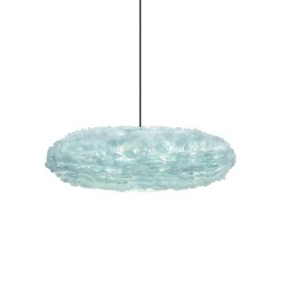 Umage Eos Esther Hanglamp Medium 60x39 Zwart Snoer Lichtblauw