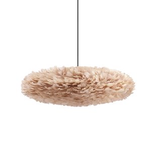 Umage Eos Esther Hanglamp Medium 60x39 Zwart Snoer Lichtbruin