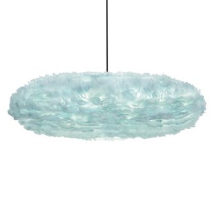 Umage Eos Esther Hanglamp Large 75x49 Zwart Snoer Lichtblauw