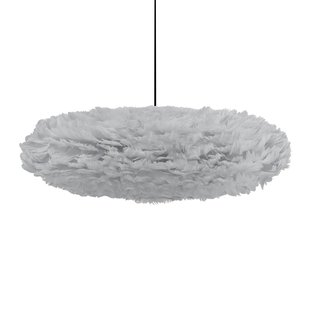 Umage Eos Esther Hanglamp Large 75x49 Zwart Snoer Lichtgrijs