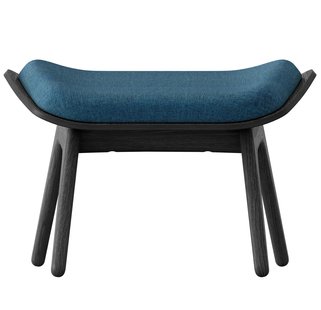 Umage The Reader Voetenbank Zwart Eiken Petrol Blue