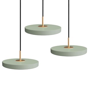Umage Asteria Micro 3 Cluster Hanglamp LED Messing/Nuance Olive