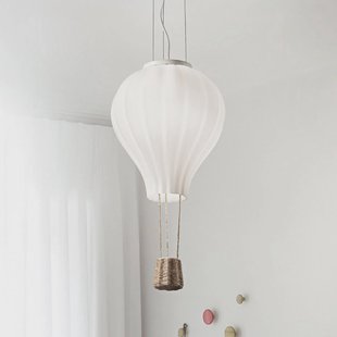 Ideallux Ideal Lux hanglamp Dream Big, wit, opaalglas, Ø 42 cm