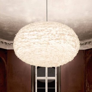 UMAGE hanglamp EOS XXL, wit, Ø 110 cm, veren, E27