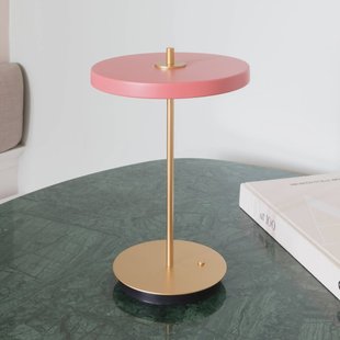 UMAGE LED tafellamp Asteria Move, rosé/messing, 31 cm