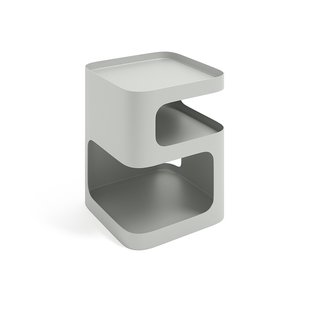 Nachtkastje van staalmetaal, 2 nissen, Sandoval