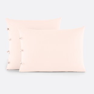 Effen kussensloop te strikken in katoen , Scenario