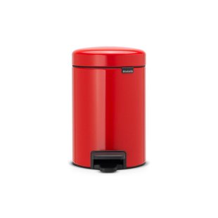 Brabantia NewIcon Pedaalemmer - 3 liter - kunststof binnenemmer - passion red 112140