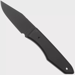 Big Idea Design Blackout Cerakote Ti Lookout, Black Titanium, Black Böhler M390, vaststaand mes, Mak Kelsay design