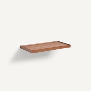 Wandplank walnoot en fineer L60 cm, Tidder