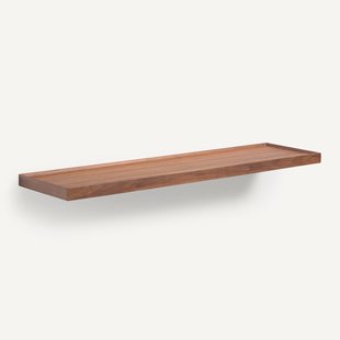 Wandplank walnoot en fineer L100 cm, Tidder