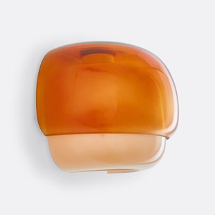 Wandlamp in gekleurd glas, Kinoko