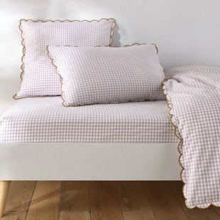 Katoenen hoeslaken met omslag 25 cm, Lilou