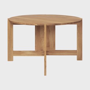 Kristina Dam Studio Collector eettafel Ø120x74 cm Warm gelakt eik