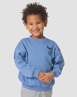 HEMA Takkie kindertrui sweatstof blauw (blauw)
