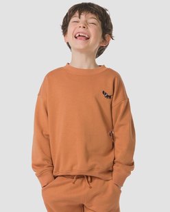 HEMA Takkie kindertrui sweatstof bruin (bruin)